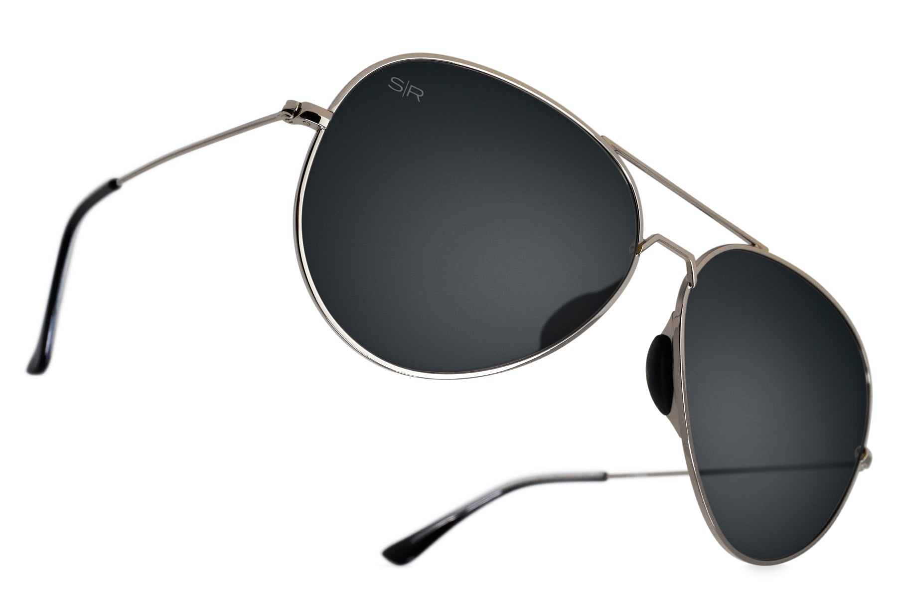 Tangle Free Aviator   Blackout Polarized